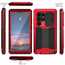 For Samsung Galaxy S25 Ultra Shockproof Metal Case Heavy Duty Military Grade Dustproof Rugged Cover with Kickstand - Red